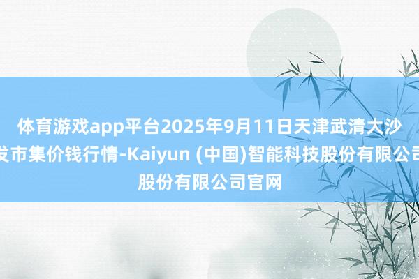 体育游戏app平台2025年9月11日天津武清大沙河批发市集价钱行情-Kaiyun (中国)智能科技股份有限公司官网