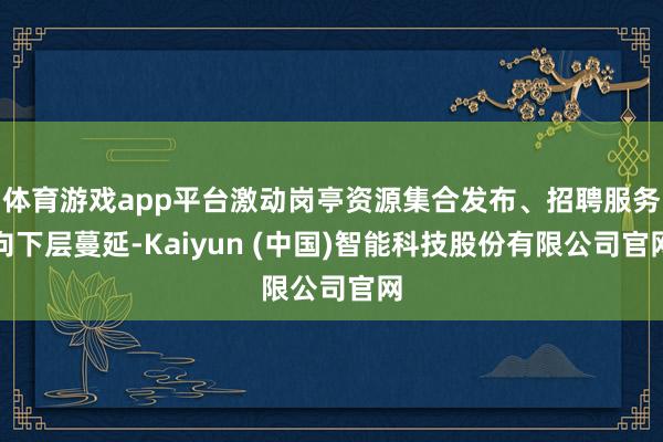 体育游戏app平台激动岗亭资源集合发布、招聘服务向下层蔓延-Kaiyun (中国)智能科技股份有限公司官网