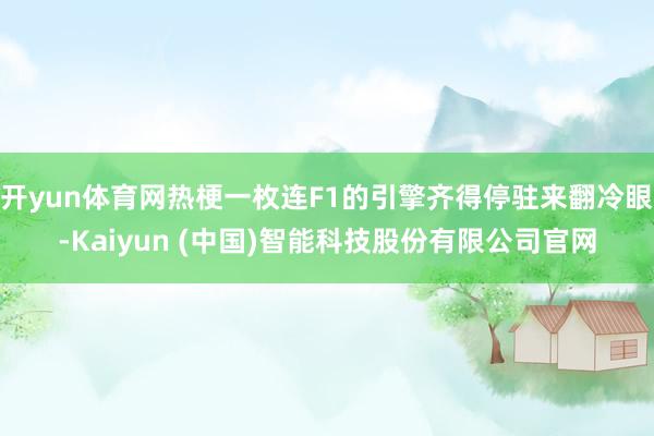 开yun体育网热梗一枚连F1的引擎齐得停驻来翻冷眼-Kaiyun (中国)智能科技股份有限公司官网